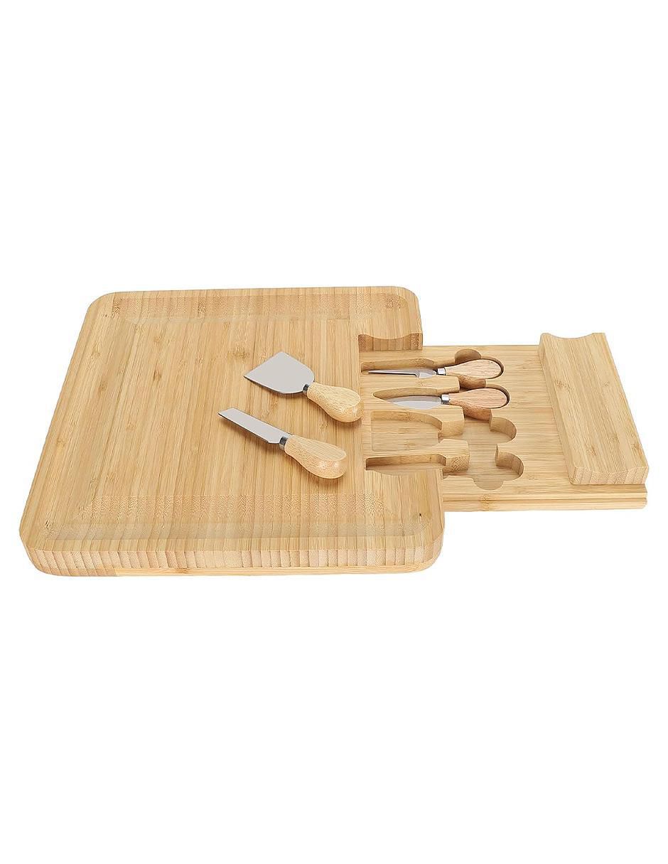 Tabla de Queso Bambú con Accesorios - Image 9