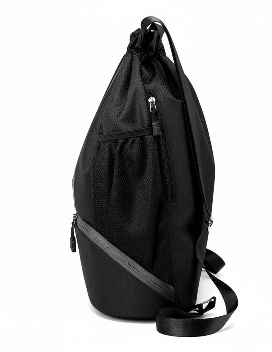 Mochila Deportiva Impermeable Negra Nylon - Image 2