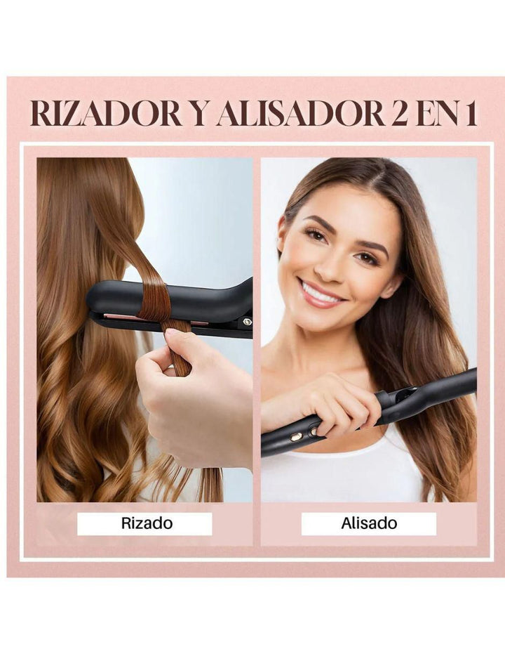Rizador de Cabello 5 en 1 Cerámica con Iones Rosa - Image 4