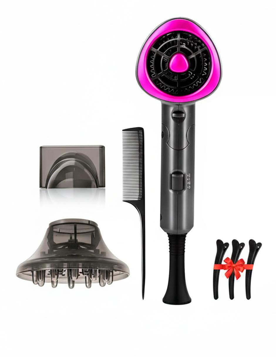 Secadora de Cabello Profesional 1200W Iónica Rosa - Image 1