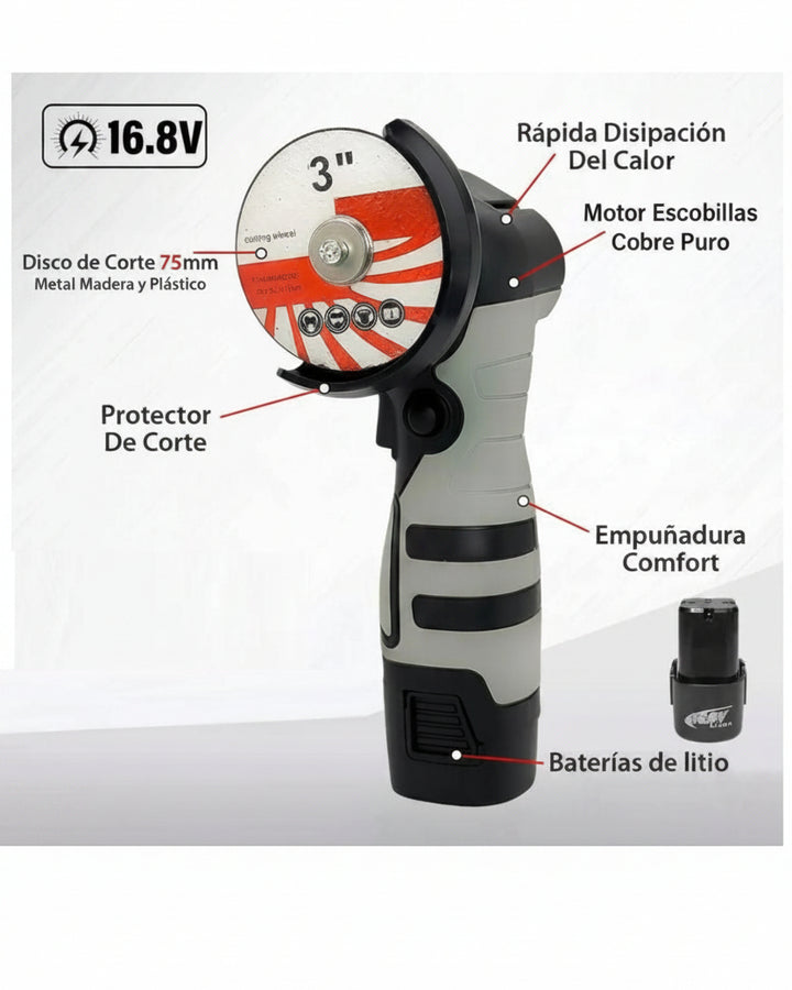 Esmeril Angular 12V 550W Litio - Image 3