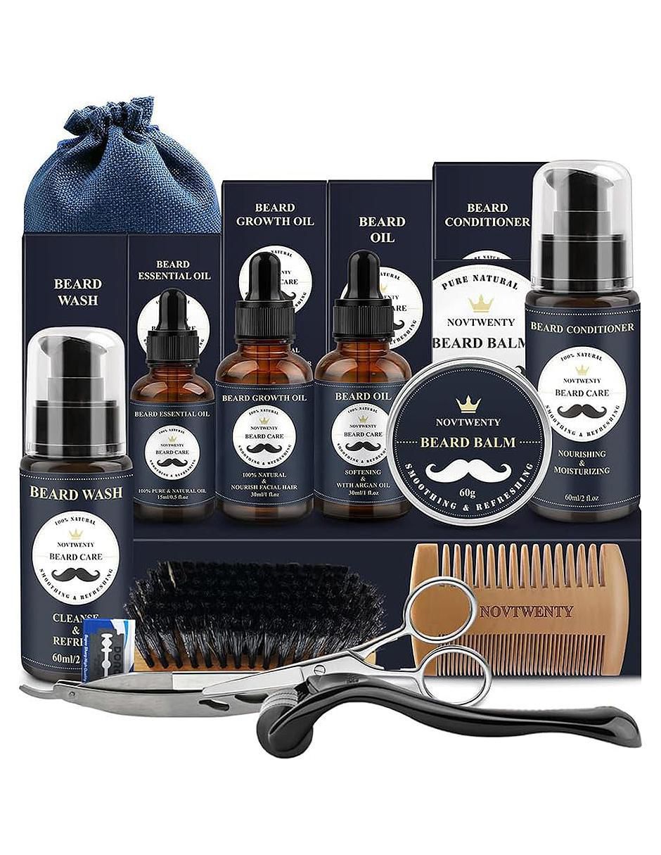 Kit Afeitado Barba 9 en 1 con Champú - Image 1