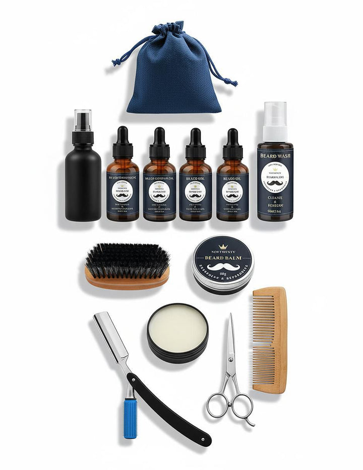 Kit Afeitado Barba 9 en 1 con Champú - Image 2