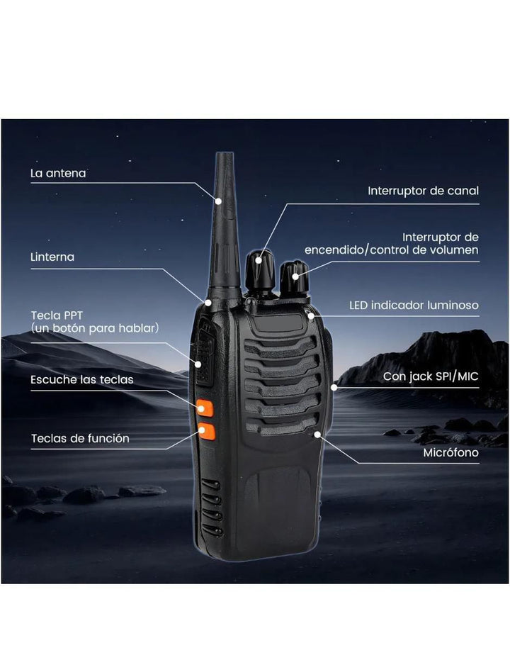 Walkie Talkie Bluetooth Recargable Profesional - Image 3