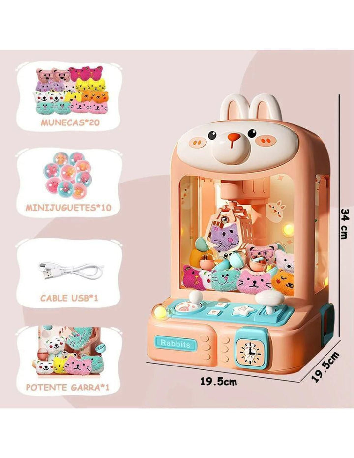 Máquina de Garras Conejo Rosa para Niños - Image 4