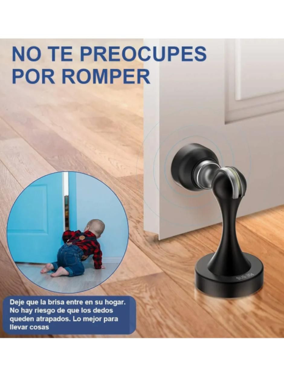 Tope Magnético para Puerta Acero Inoxidable 2pz - Image 3