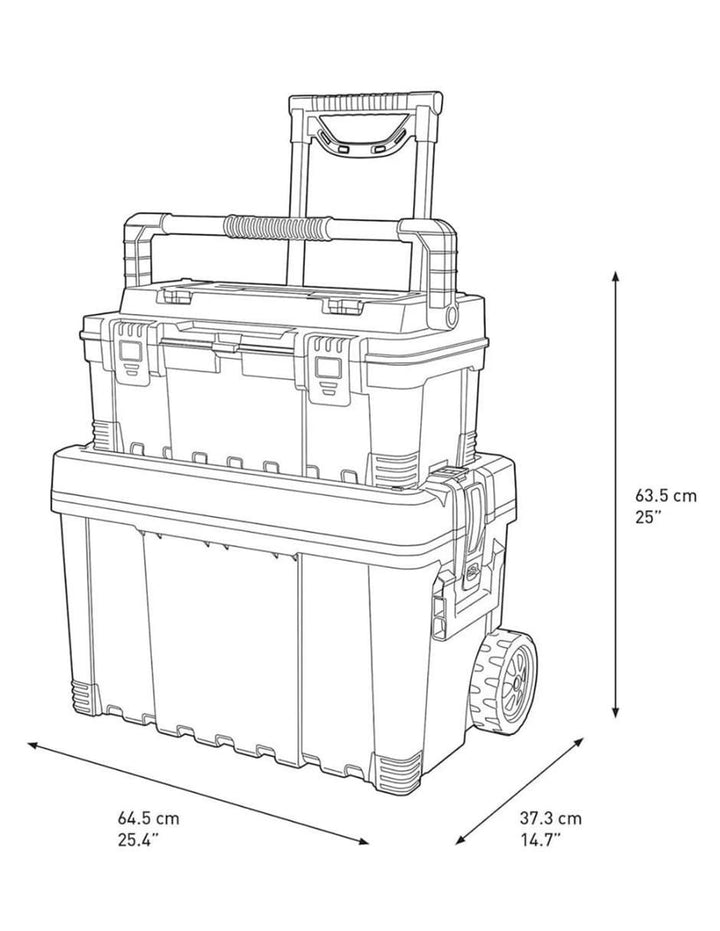 Caja de Herramientas Keter 2 Compartimentos Resistente - Image 7