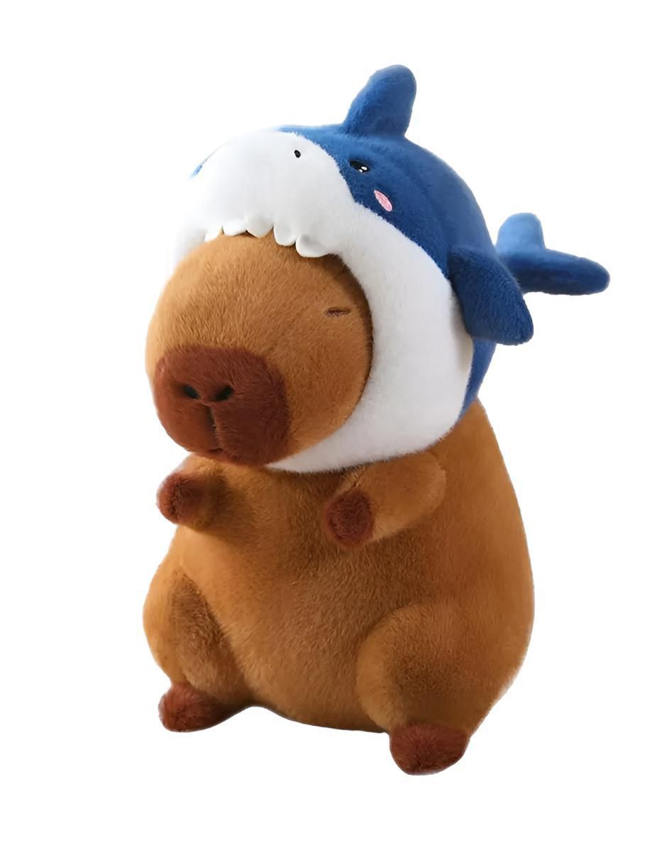 Peluche Capibara con Tiburón 30 cm - Image 1