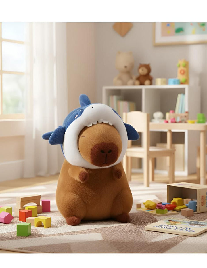 Peluche Capibara con Tiburón 30 cm - Image 2