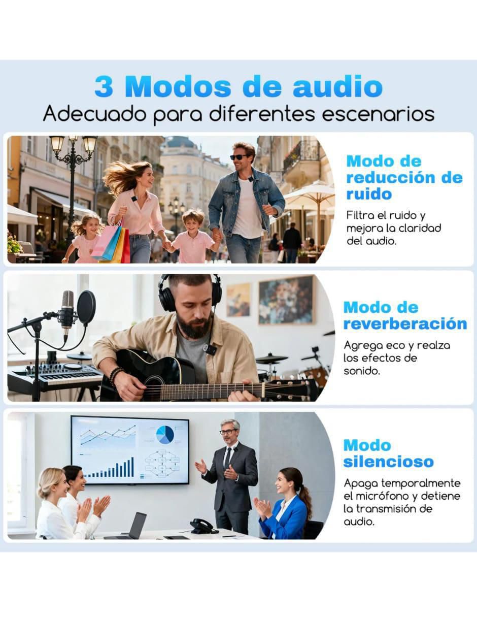 Micrófono Inalámbrico Estéreo Lavalier - Image 3