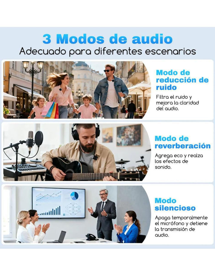 Micrófono Inalámbrico Estéreo Lavalier - Image 3
