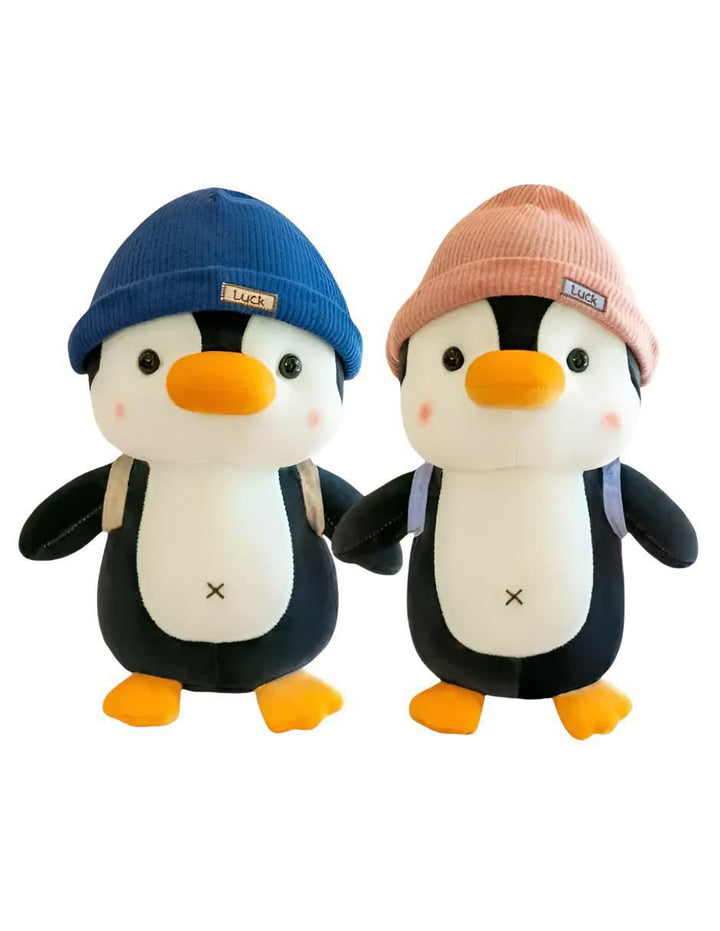 Peluches de Pingüinos Azul y Rosa 2 Piezas - Image 1
