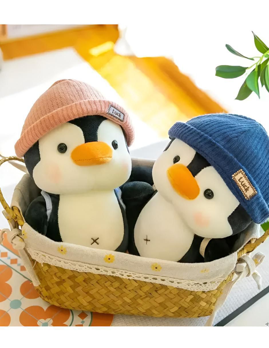 Peluches de Pingüinos Azul y Rosa 2 Piezas - Image 4