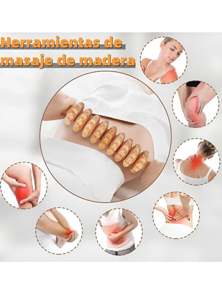Masajeador Corporal 11 Piezas Maderoterapia - Image 2