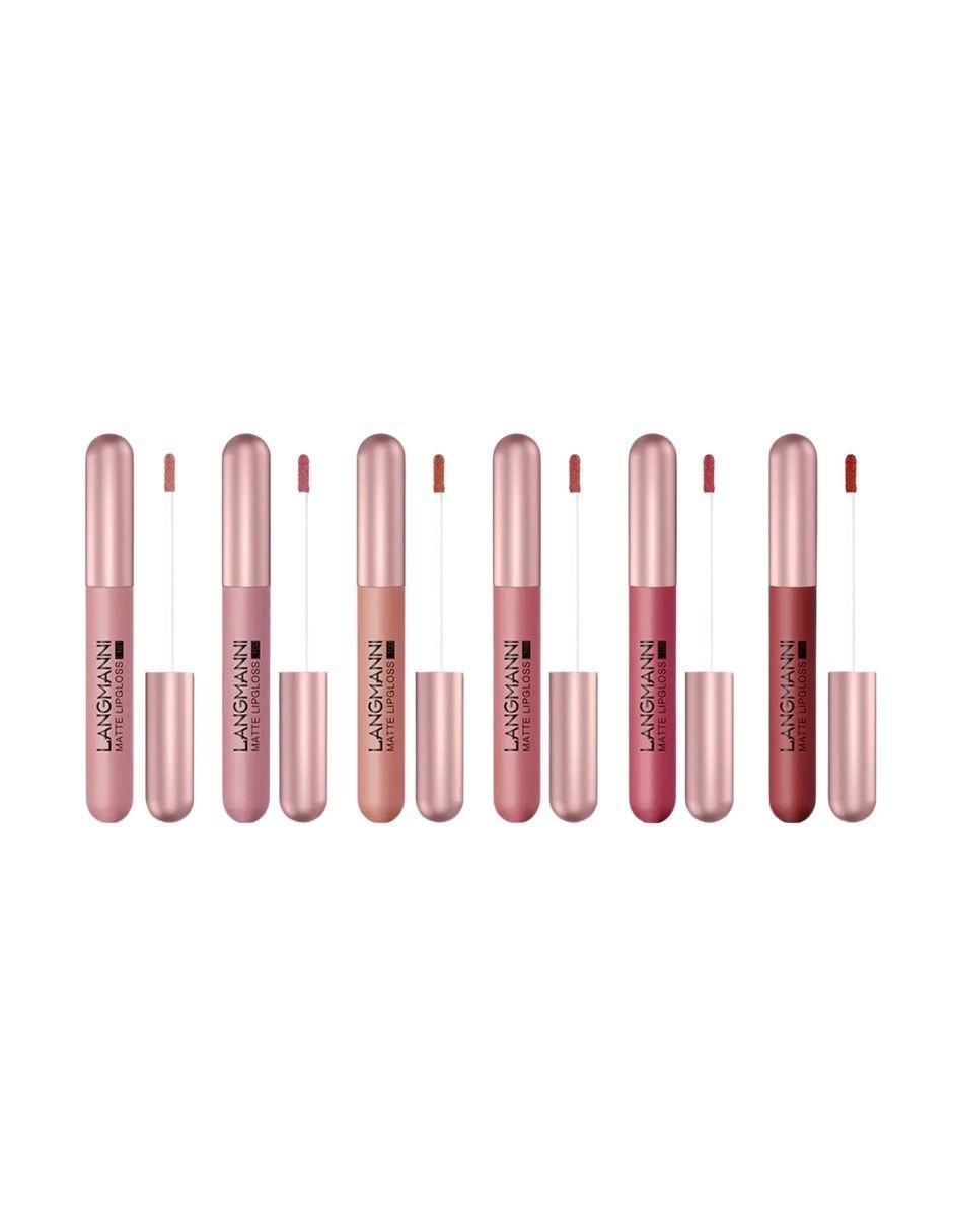 Set Labiales Líquidos Mate 6 Tonos - Image 1