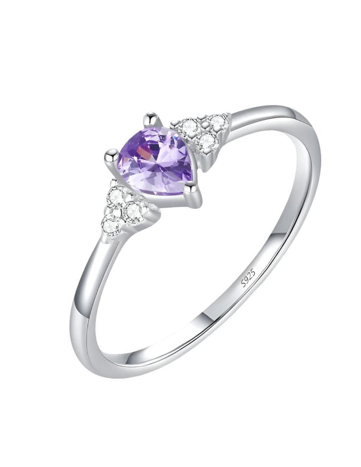 Anillo de Compromiso Plata 925 Amatista - Image 1