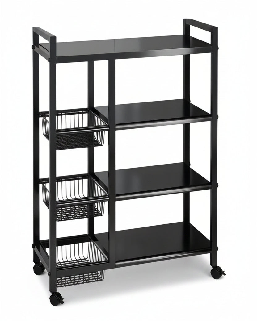 Estante Metal de Cocina con Ruedas 90cm - Image 1