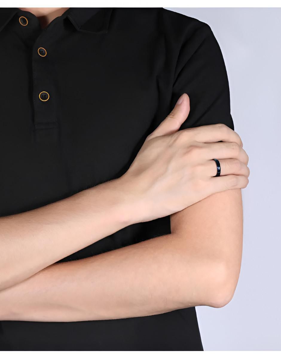 Anillo de Pareja Acero Inoxidable Negro - Image 5