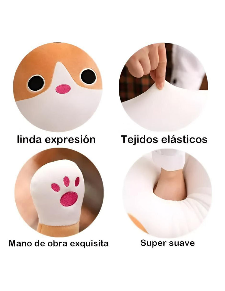 Almohada Gatito Peluche Suave 70cm - Image 2