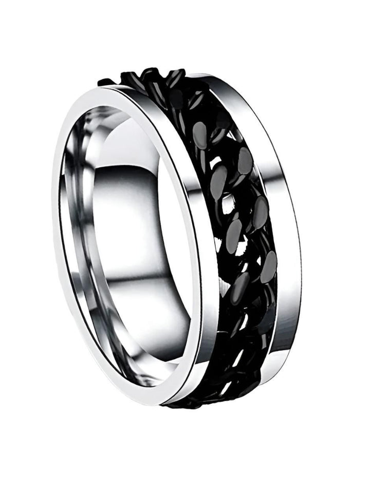 Anillo Mate Negro Hombre - Image 1