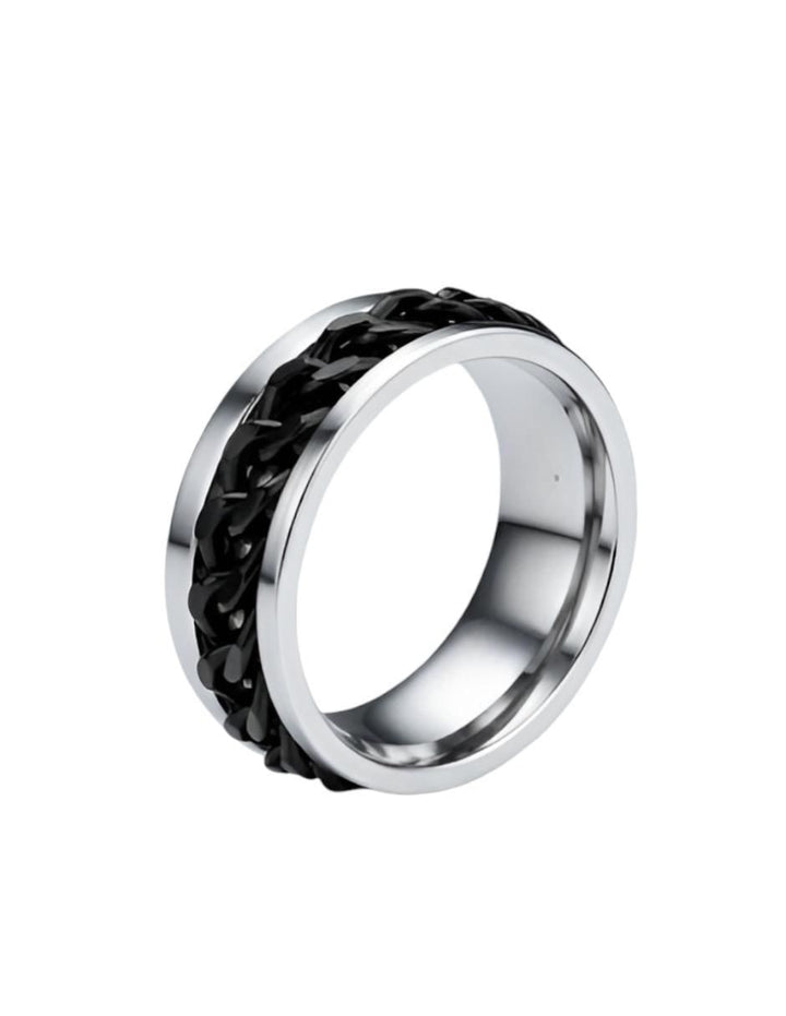 Anillo Mate Negro Hombre - Image 4