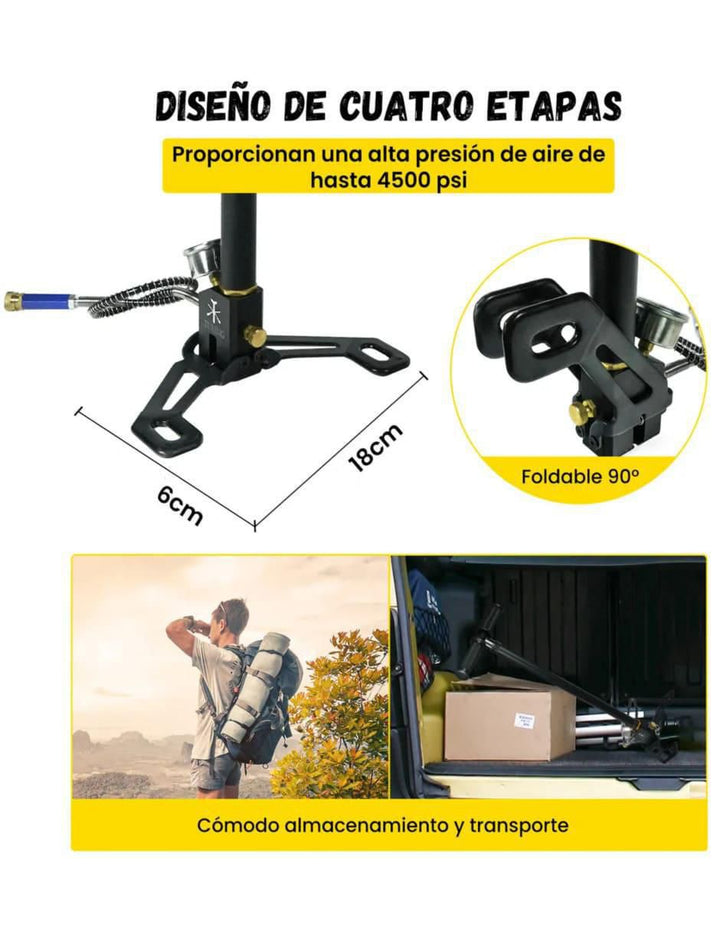 Bomba de Aire Manual Ergonomica Futbol - Image 6