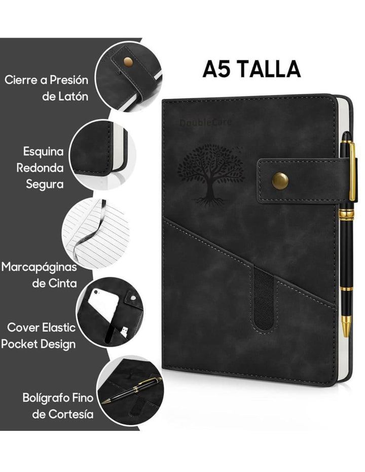 Libreta A5 Pasta Dura Hoja Lisa Beige - Image 3