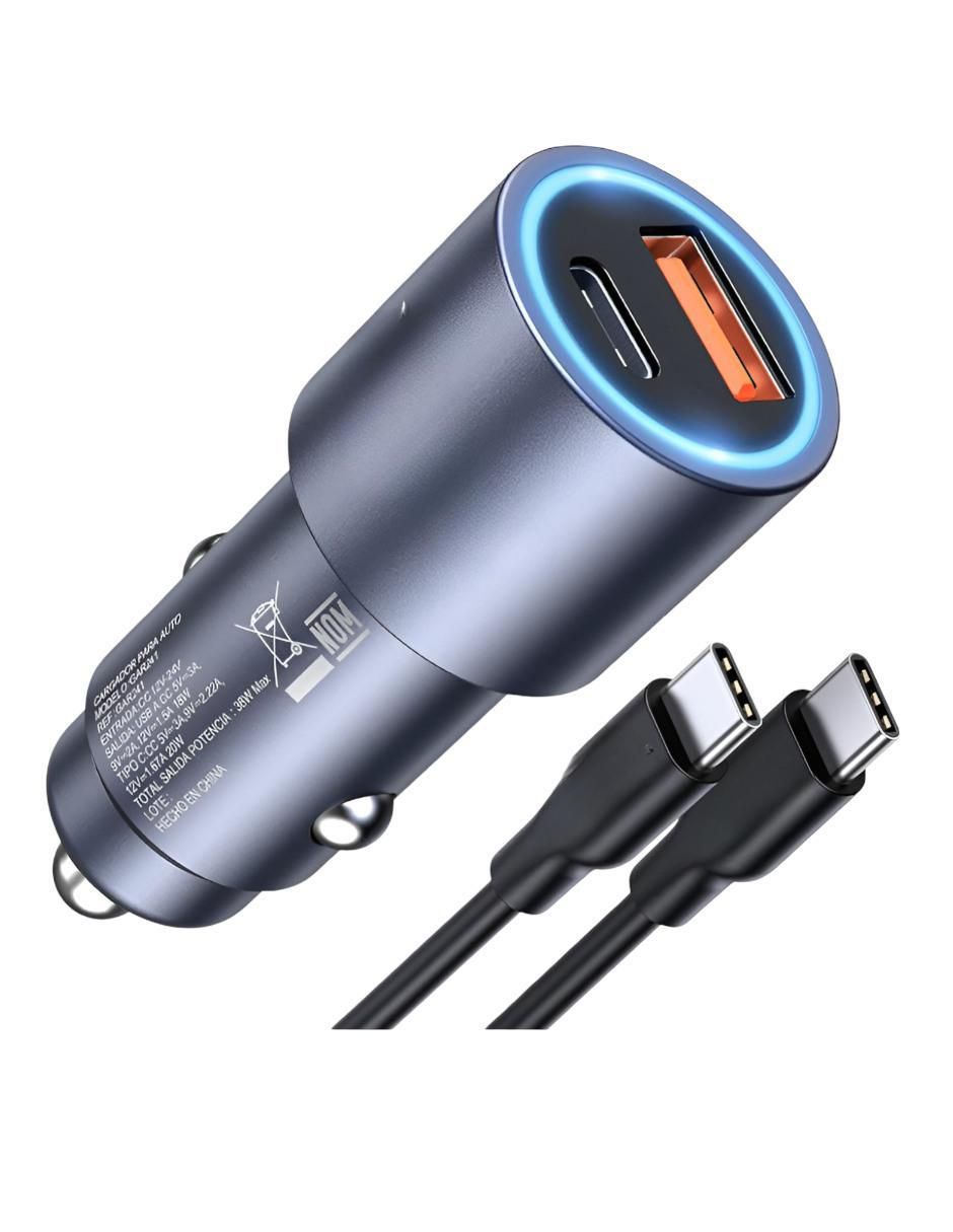 Cargador Auto 35W USB + USB-C - Image 1