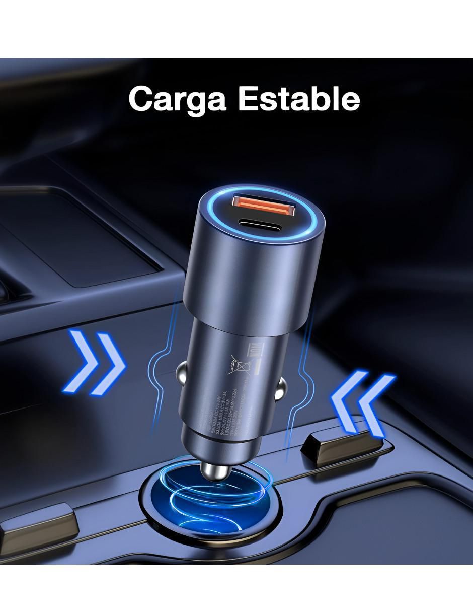 Cargador Auto 35W USB + USB-C - Image 2