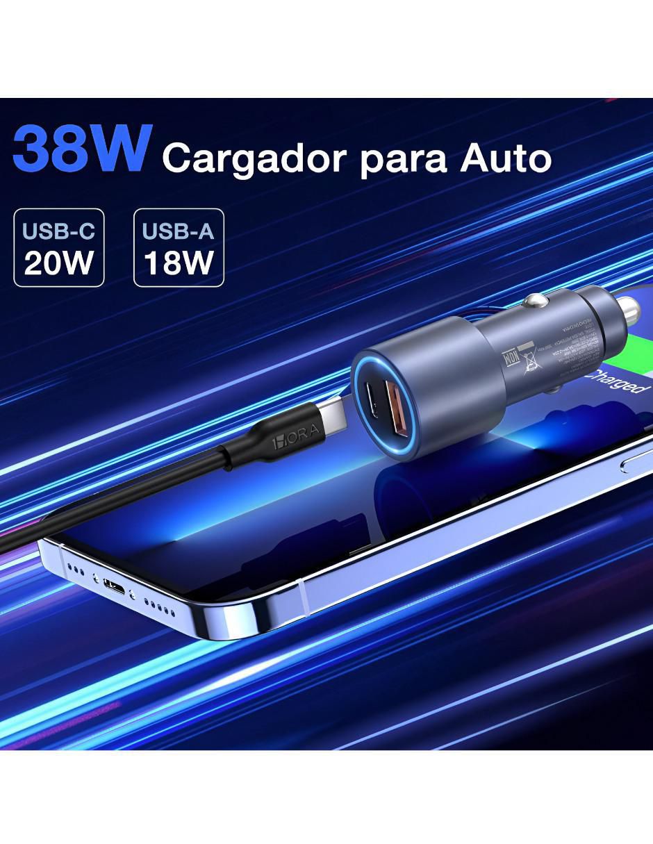 Cargador Auto 35W USB + USB-C - Image 3