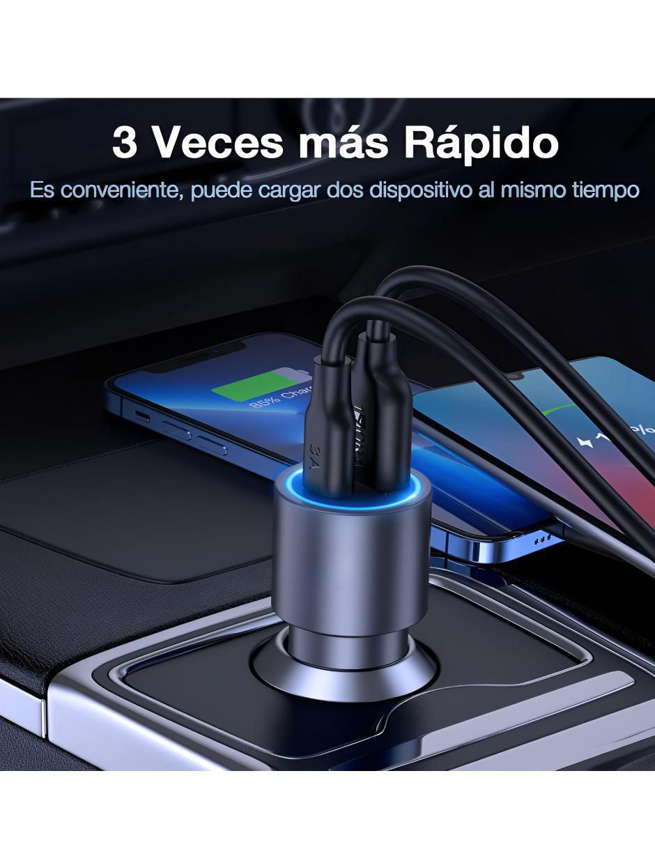Cargador Auto 35W USB + USB-C - Image 4