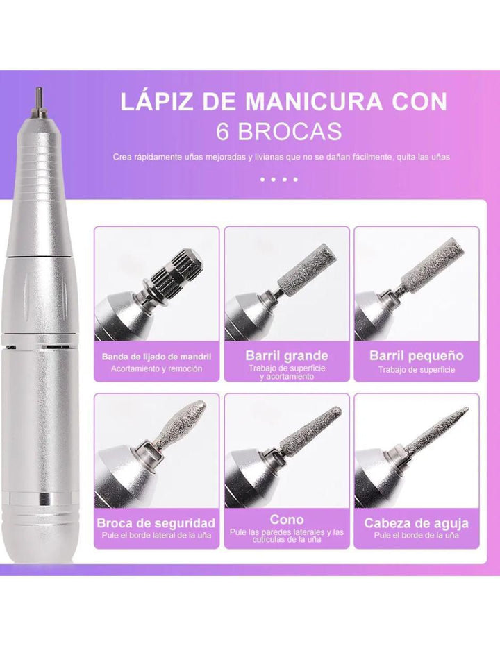 Set Manicure Eléctrico 45000 RPM - Image 3