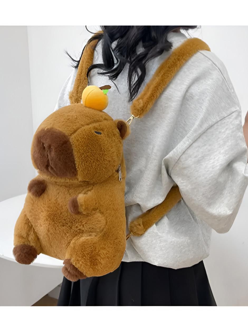 Mochila Infantil Capibara Peluche - Image 4