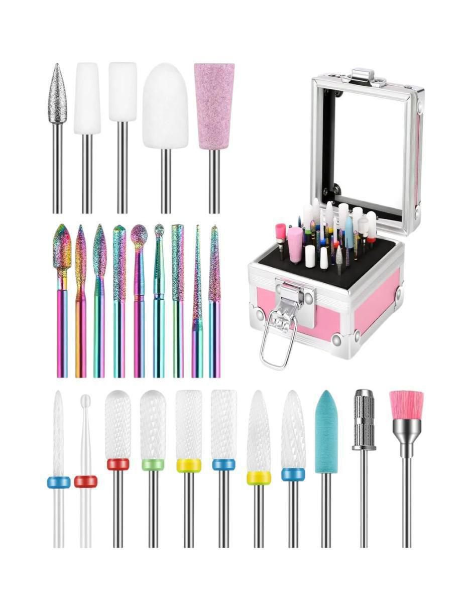 Set Manicure Eléctrico 25 Piezas Acero - Image 1