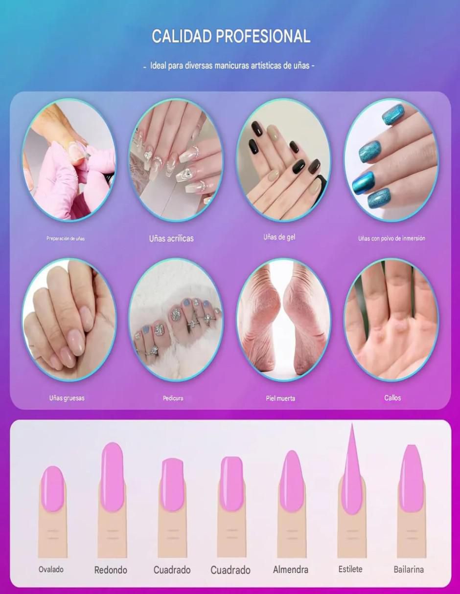 Set Manicure Eléctrico 25 Piezas Acero - Image 4
