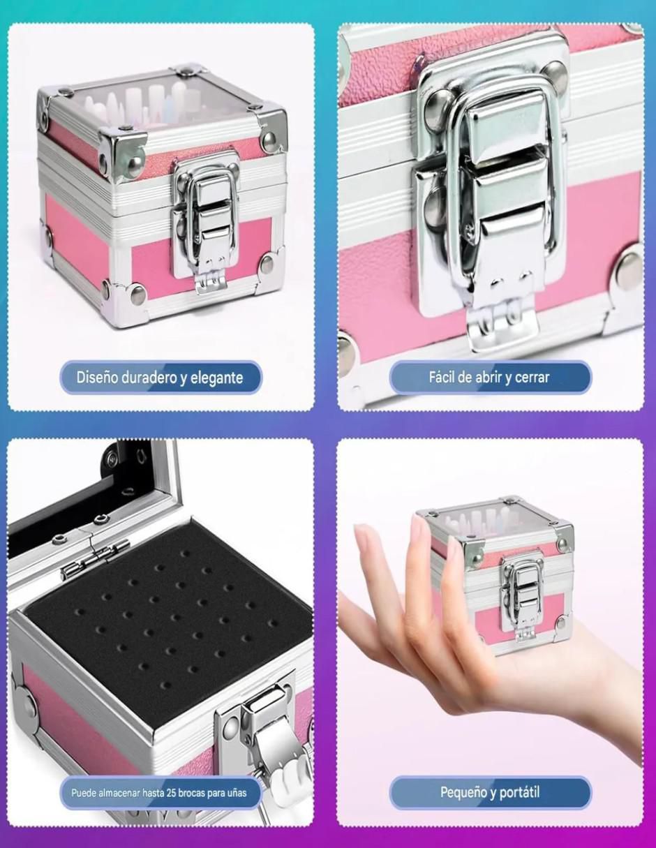 Set Manicure Eléctrico 25 Piezas Acero - Image 6