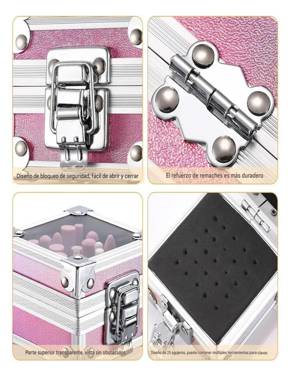 Set Manicure Eléctrico 25 Piezas Acero - Image 7