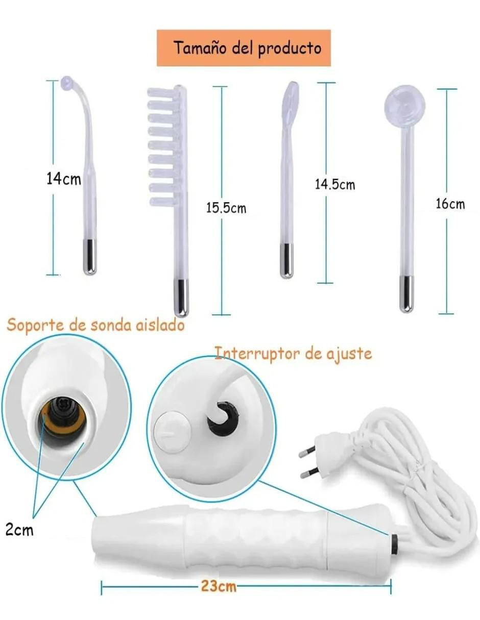 Máquina Terapia Facial Alta Frecuencia 4 Electrodos - Image 5