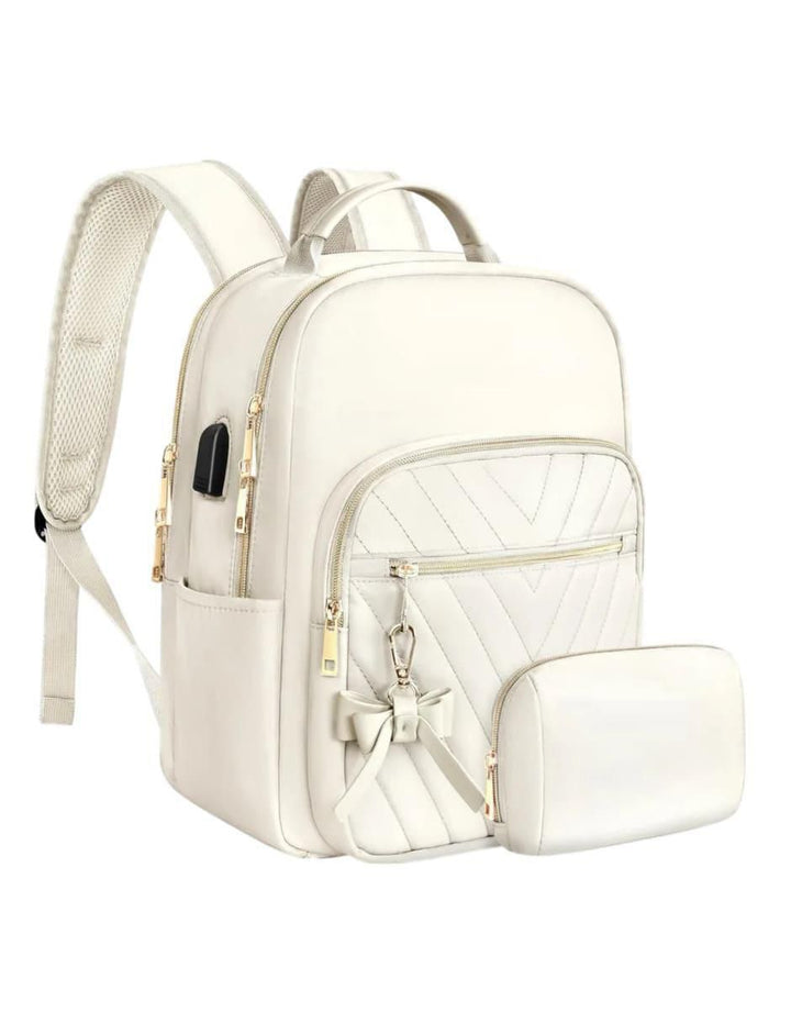 Mochila Antirrobo Impermeable Beige para Mujer - Image 1