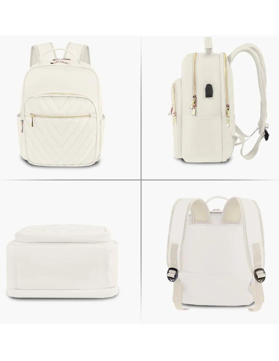 Mochila Antirrobo Impermeable Beige para Mujer - Image 2