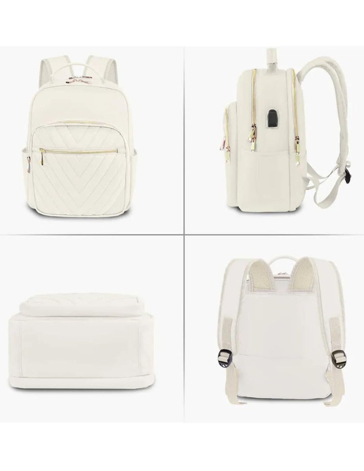Mochila Antirrobo Impermeable Beige para Mujer - Image 2