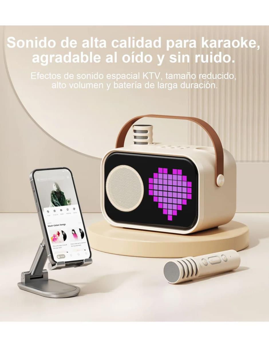 Bocina Karaoke con 2 Micrófonos Inalámbricos - Image 5