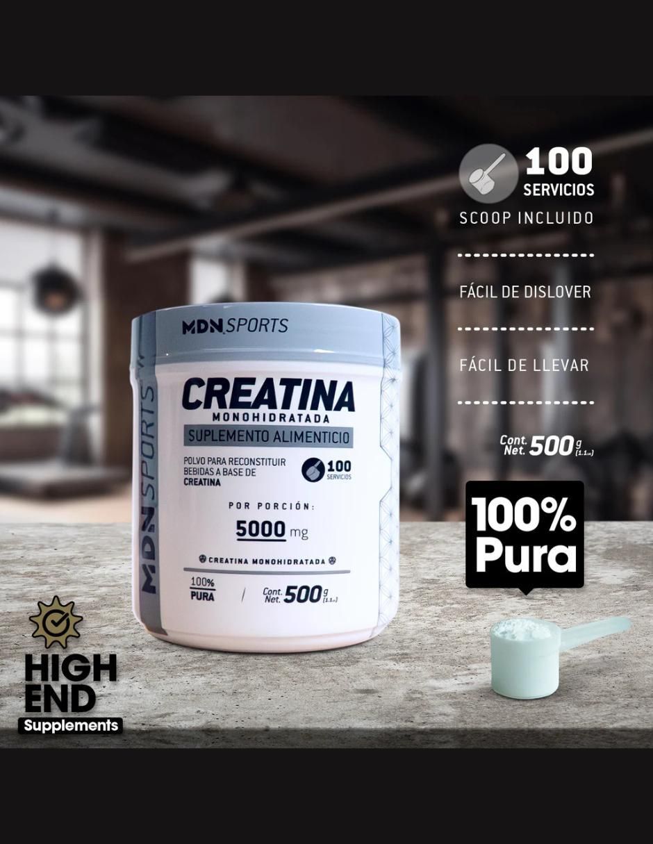 Creatina Monohidratada MDN 500g Natural - Image 4