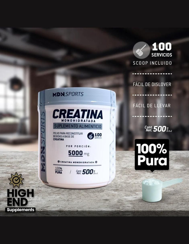 Creatina Monohidratada MDN 500g Natural - Image 4
