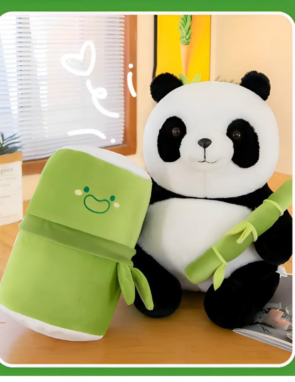 Peluche Panda con Almohada de Bambú 25cm - Image 4