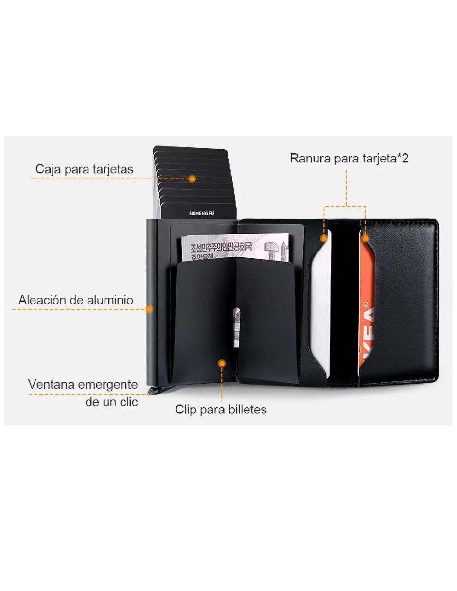 Cartera de Hombre Negra 9.5cm - Image 2