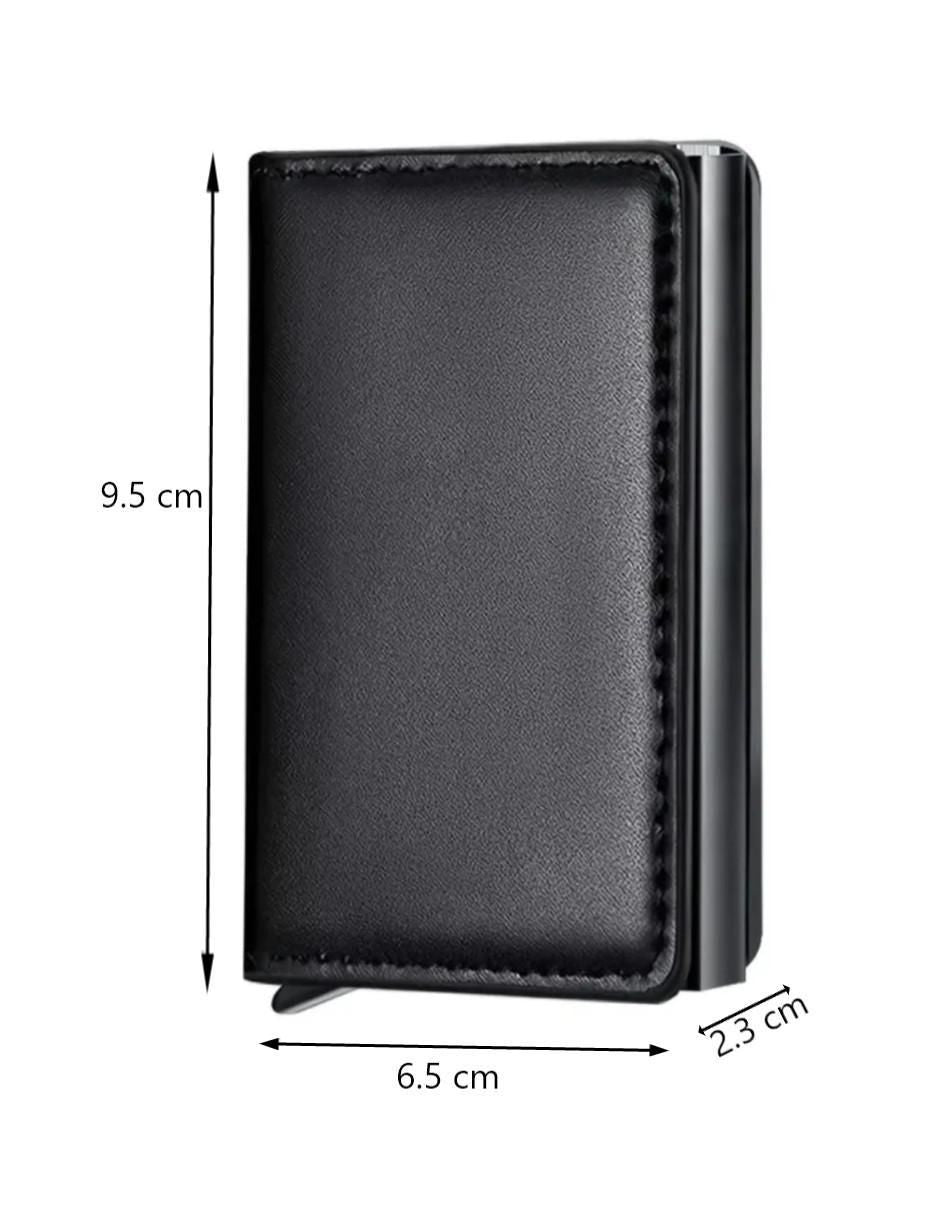 Cartera de Hombre Negra 9.5cm - Image 5