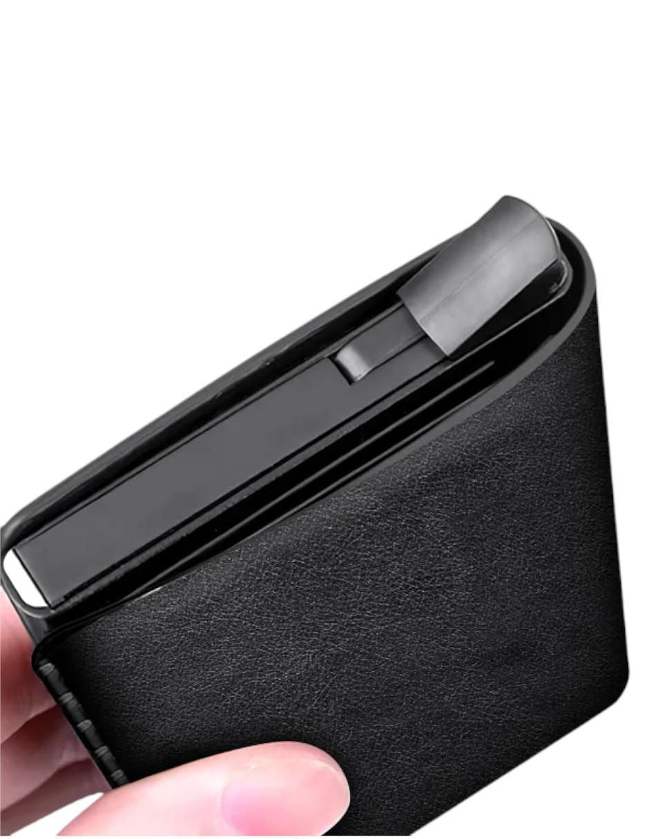 Cartera de Hombre Negra 9.5cm - Image 3