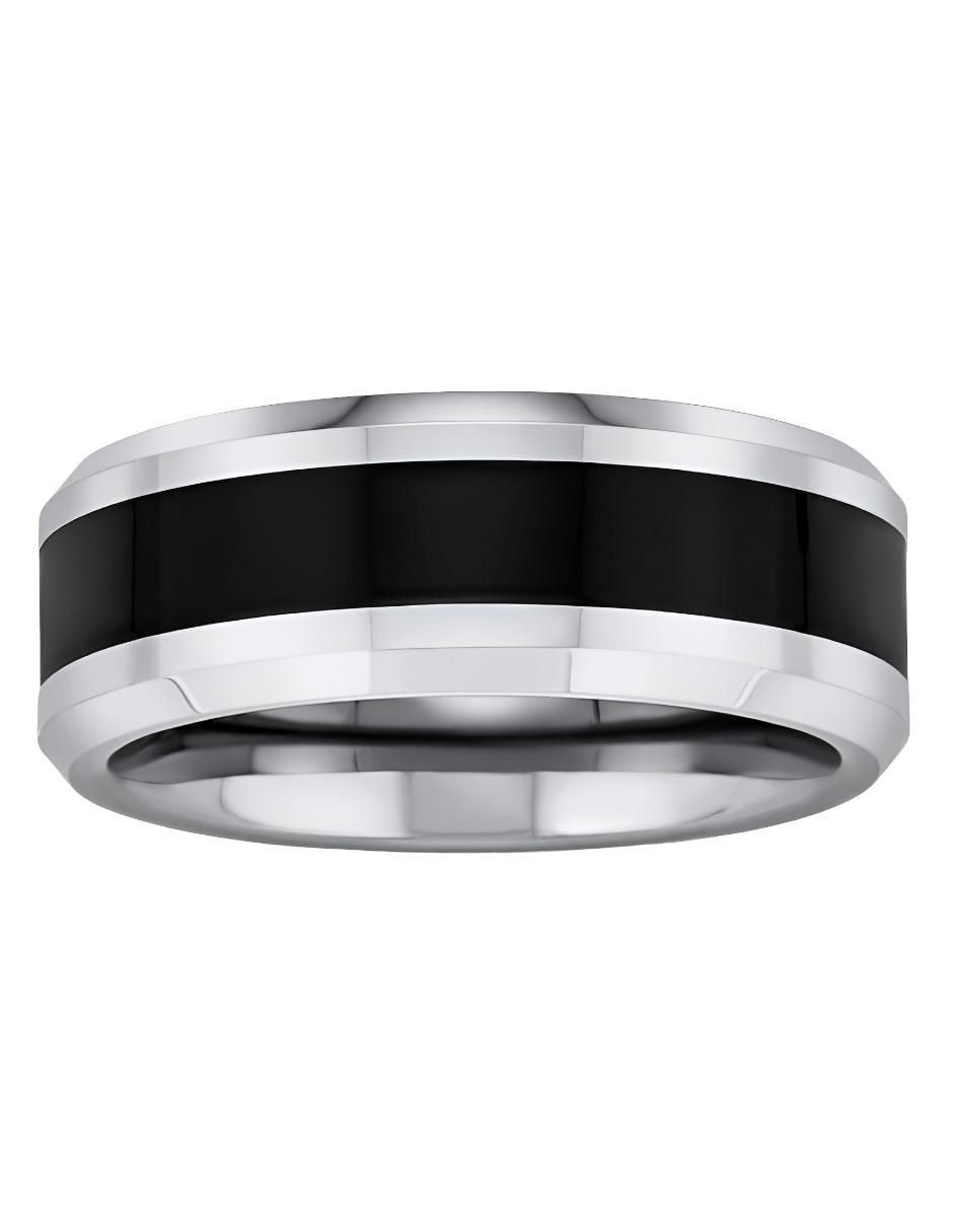 Anillo Acero Inoxidable Banda Negra - Image 3