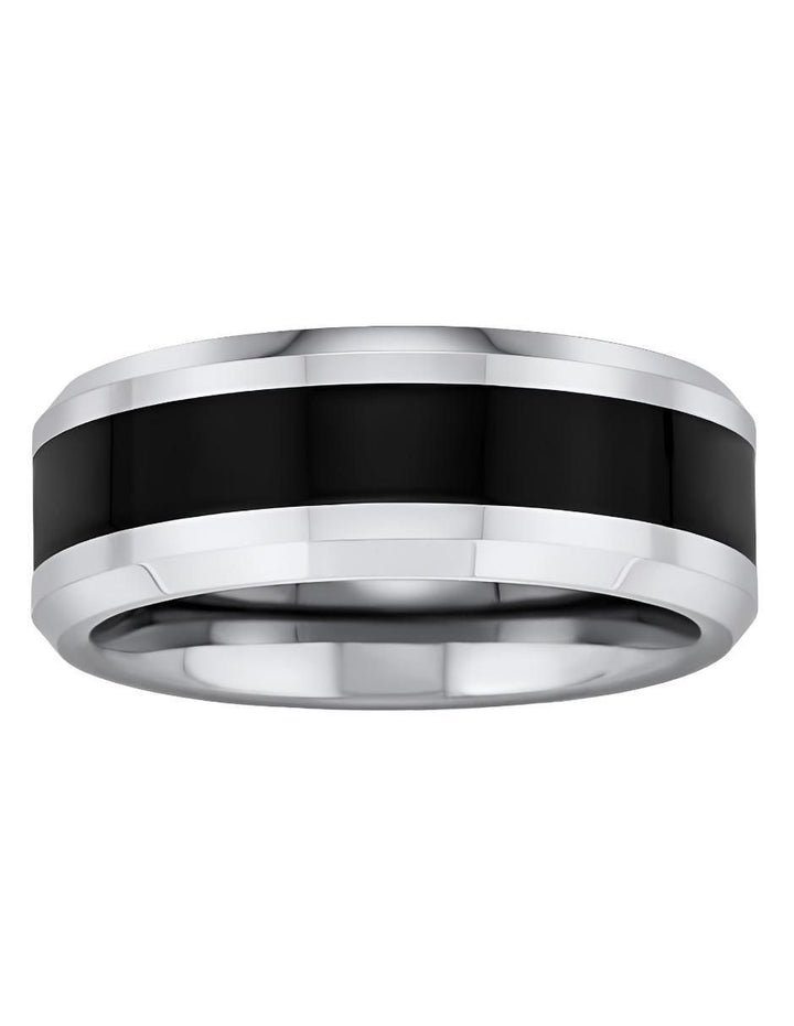 Anillo Acero Inoxidable Banda Negra - Image 3